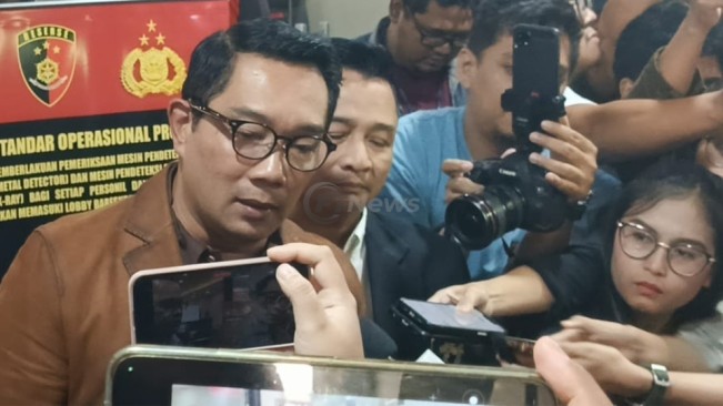 Ridwan Kamil usai tes DNA di Bareskrim Polri, Kamis (7/8/2025). [FTNews.co.id/Selvianus Kopong Basar]